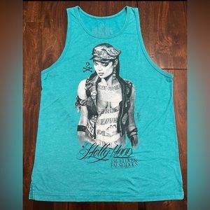 True Love & False Idols Holly-Hood Angelina Jolie Tank Top Men’s size M